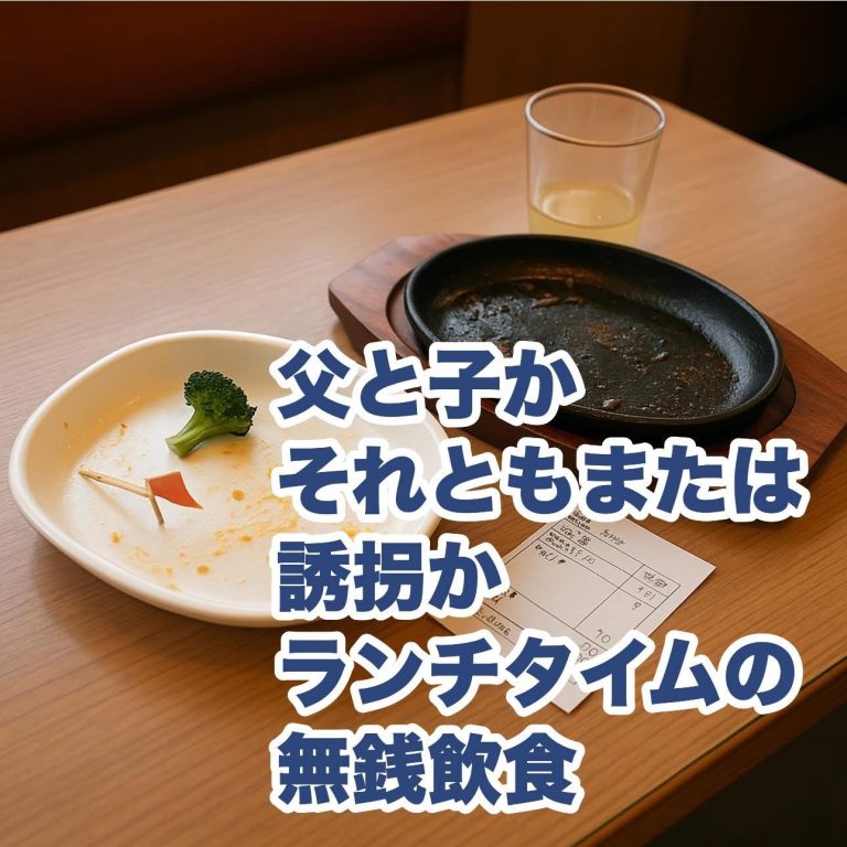 無銭飲食に遭遇する